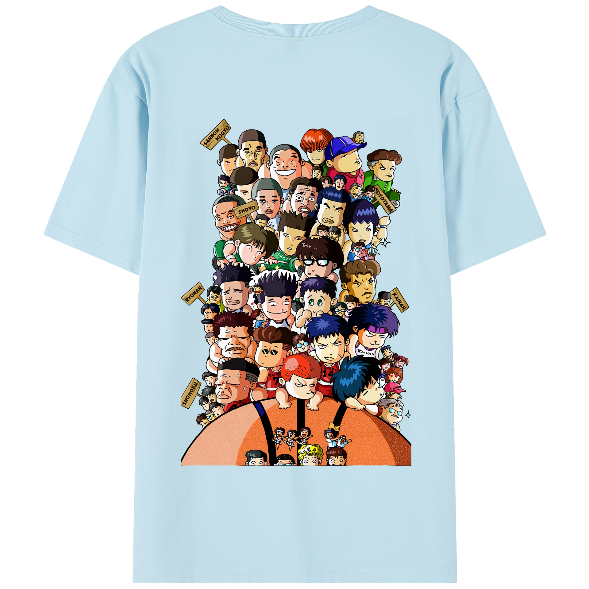 SLAM DUNK／スラムダンク 綿100％半袖Tシャツ（背面プリント）